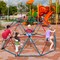 Kids Playground Dome Climber with Swing 800 Lbs Capacity for Backyard Play